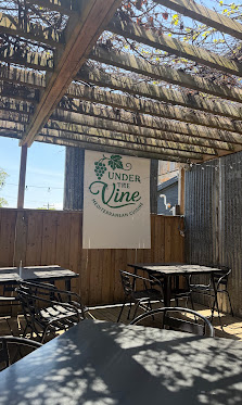 Our patio, under the pergola